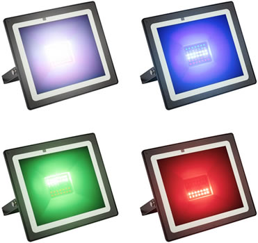 led прожектор RGB Rexant 605-012 - выбор цвета свечения