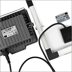led прожектор Jazzway PFL SOLAR 50 6500K IP65 - соединение прожектора и солнечной панели