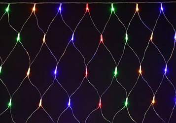 led гирлянда-сеть IEK LGDB410-3-160-L1-T-S-44 - включенная