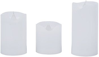 3 декоративные свечи Uniel UL-00008593 - корпус из пластика