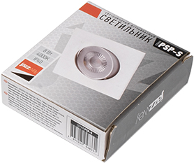 встраиваемый led светильник Jazzway PSP-S 411 1x8W 4000K 40° White IP40 Cardan - упаковка