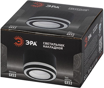 cветильник накладной OL51 BK GX53 "Эра" - упаковка