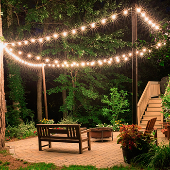 гирлянда "Белт-лайт" Feron CL - пример использования