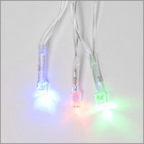 led гирлянда Uniel ULD-C3020-240/TTK Multi IP44 - прозрачный провод ПВХ
