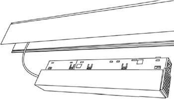 драйвер потайной TRM20-DRH200 "Эра" - установка в шинопровод
