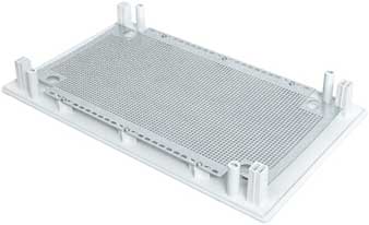 корпус слаботочный навесной EKF PROxima ux-3m-nw Unix - монтажная панель в комплекте