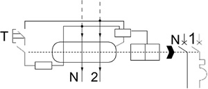 АВДТ DEKraft ДИФ103 6кА - схема электрическая