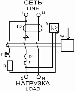 АВДТ32 IEK - схема электрическая