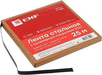 лента бандажная стальная STEC 12х0,45 EKF - упаковка