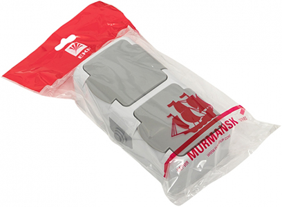 розетка 2-местная EKF "Мурманск" с з/к - упаковка