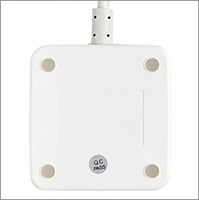 удлинитель 2-местный 1,3м EKF UBA-CUB-3-WC "Куб" - вид с тыльной стороны