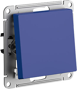 выключатель 1-клавишный Systeme Electric AtlasDesign, аквамарин - внешний вид