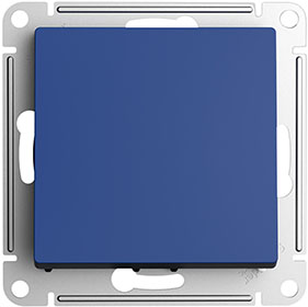 выключатель 1-клавишный Systeme Electric AtlasDesign, аквамарин - внешний вид