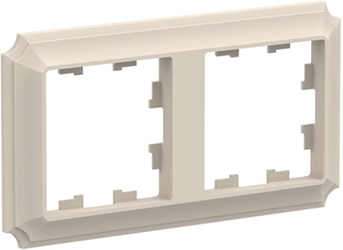 рамка 2-постовая Systeme Electric AtlasDesign Antique бежевый - внешний вид