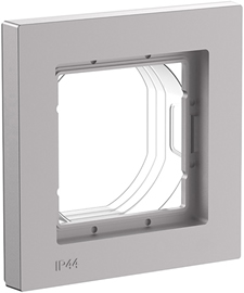 рамка 1-постовая Systeme Electric AtlasDesign Aqua алюминий - внешний вид