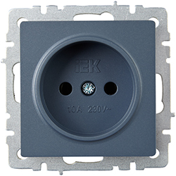 розетка 1-местная IEK РС10-1-0-БрМ Brite - внешний вид
