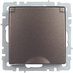 розетка 1-местная IEK РСбш10-3-БрТБ Brite - внешний вид