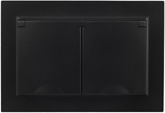 розетка 2-местная IEK РСбш12-3-44-БрЧ Brite - внешний вид