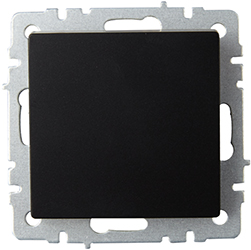 выключатель 1-клавишный самовозвратный IEK ВС10-1-4-БрЧ Brite - внешний вид