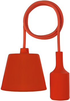 патрон подвесной E27 силиконовый Rexant 11-8888 со шнуром 1 м - внешний вид