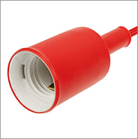 патрон подвесной E27 силиконовый Rexant 11-8888 со шнуром 1 м - конструкция и материалы