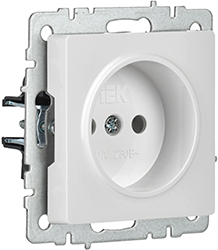 розетка 1-местная IEK РС10-1-0-БрБ Brite - внешний вид