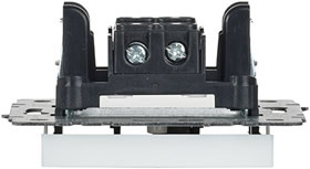 выключатель 1-клавишный IEK ВС10-1-0-БрЖ Brite - вид сбоку