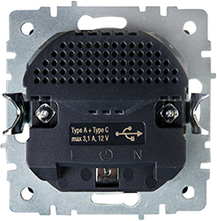 розетка 1-местная IEK РЮш11-1-БрШ Brite - вид с тыльной стороны