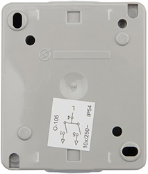 выключатель 2-клавишный Kranz KR-78-0609 Industrial - вид с тыльной стороны