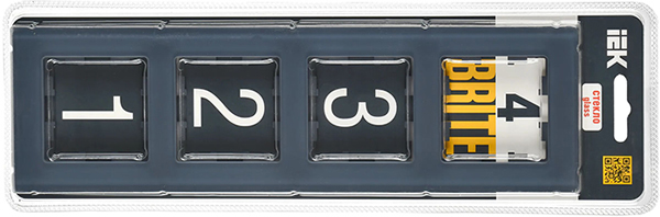 рамка 4-постовая IEK РУ-4-2-Бр стекло маренго матовый Brite - упаковка