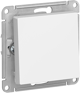 переключатель 1-клавишный перекрестный Systeme Electric AtlasDesign, лотос - внешний вид