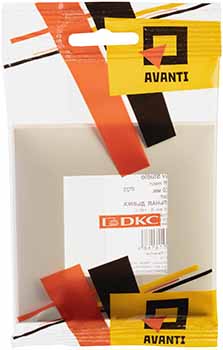 рамка 1-постовая DKC Avanti, цвет ванильная дымка, - упаковка