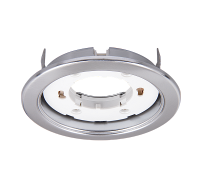 Светильник точечный GX53 круг хром матовый встраиваемый Jazzway