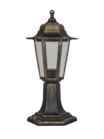 купить Светильник садово-парковый ландшафтный 60Вт E27 пластик бронза IP44 6ти гранный в Сыктывкаре Светильник садово-парковый ландшафтный 60Вт E27 пластик бронза IP44 6ти гранный