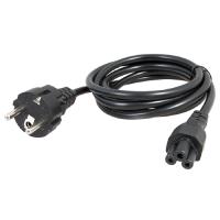 Шнур 1,8м ПВС 3*0,75 черный евровилк-евроразъем 