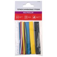 Трубка ТУТ 1/0,5, 1,5/0,75, 2/1, 3/1,5, 3,5/1,75, 4/2, 5/2,5, 6/3, 7/3,5, 8/4, 9/4,5, 10/5, 12/6мм разноцветный 0,1м 13шт набор