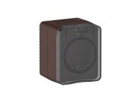 AtlasDesign Profi54 коричневый розетка открытая 1-мест заземление шторки IP54 