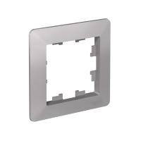 купить Atlas Design AIR алюминий/дымчатый черный рамка 1-ая универсально  в Сыктывкаре Atlas Design AIR алюминий/дымчатый черный рамка 1-ая универсально