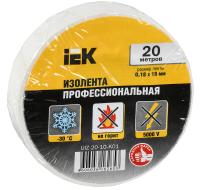 купить Изолента ПВХ 19мм*20м белый IEK  в Сыктывкаре Изолента ПВХ 19мм*20м белый IEK
