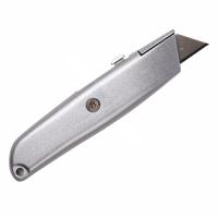 Нож технический с трапециевидным лезвием металл Rexant