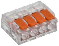 Клемма 4*6,0мм2 с рычажком оранжевый GENERICA (IEK) 50шт