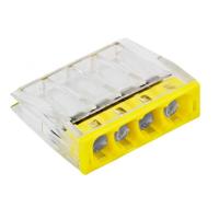 Клемма 4*2,0мм2 желтый EKF СМК 2273-244 (с пастой)