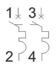 Автомат 2Р 20А C 6кА ВА-103 DEKraft 