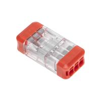 Клемма 3*2,5мм2 прозрачный Rexant СМК 2273-203R проходная разъемная 50шт/уп