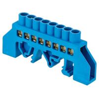 Шина нулевая 6*9 8 отв. в комб. DIN-изол "Стойка"