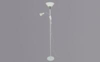 купить Торшер 1*60Вт E27+E14 белый/хром  в Сыктывкаре Торшер 1*60Вт E27+E14 белый/хром