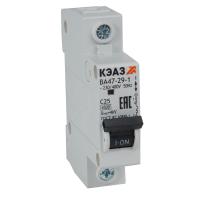 Автомат 1Р 1А C 4,5кА ВА47-29 КЭАЗ 