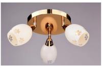 Светильник потолочный (люстра) 3*60Вт E14 золото 