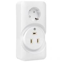 Розетка 32А/16A 250В РШ/евро открытая белый IP20 EKF