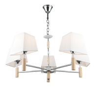 Светильник потолочный (люстра) 5*60Вт Е27 белый